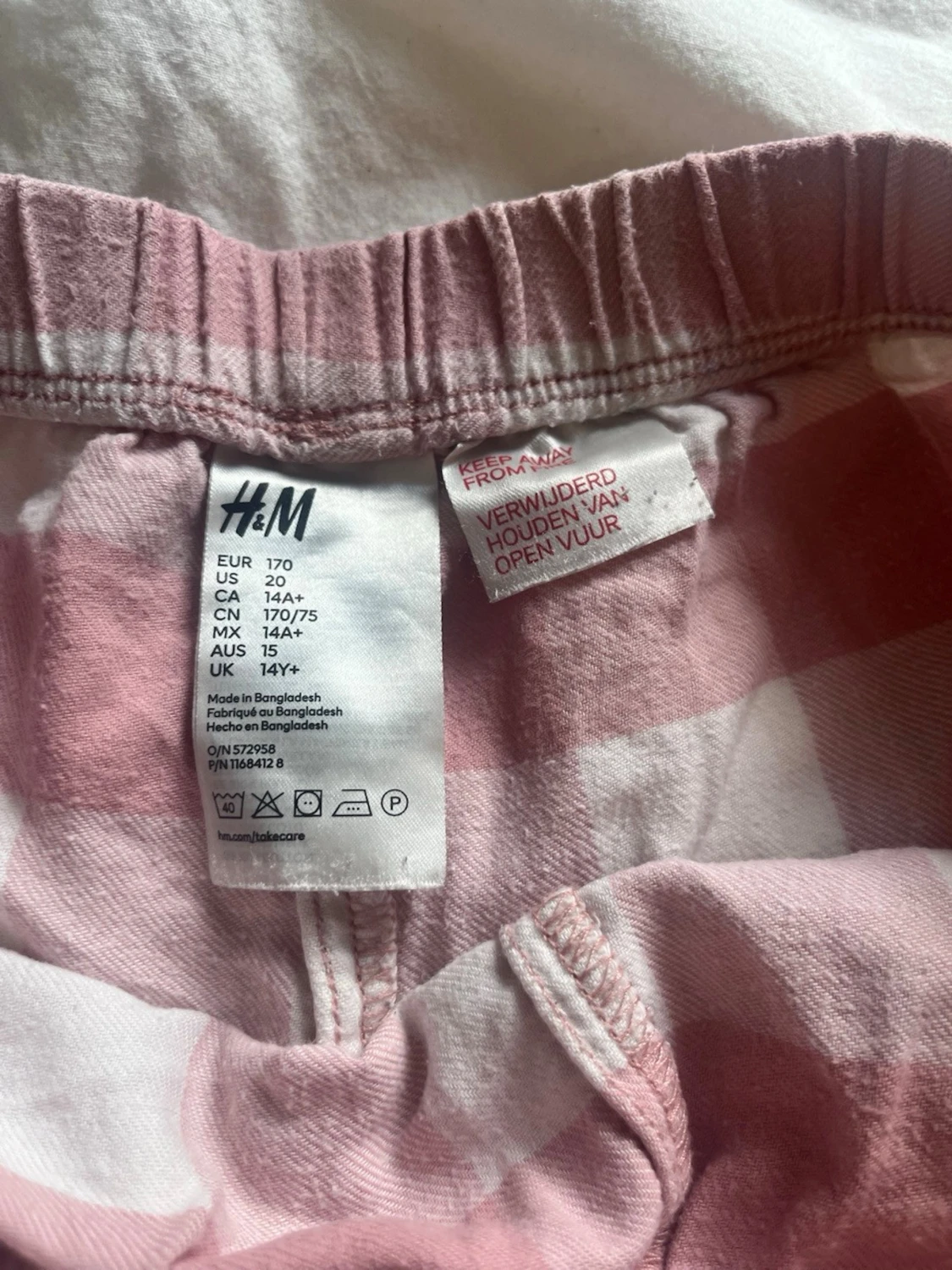Rutiga pyjamasbyxor från H&M - 1