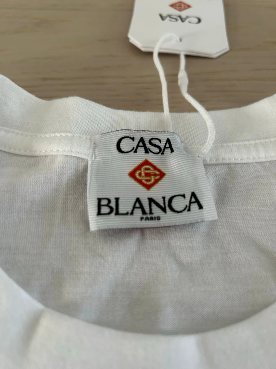 Vit Casablanca t-shirt med tryck - 3