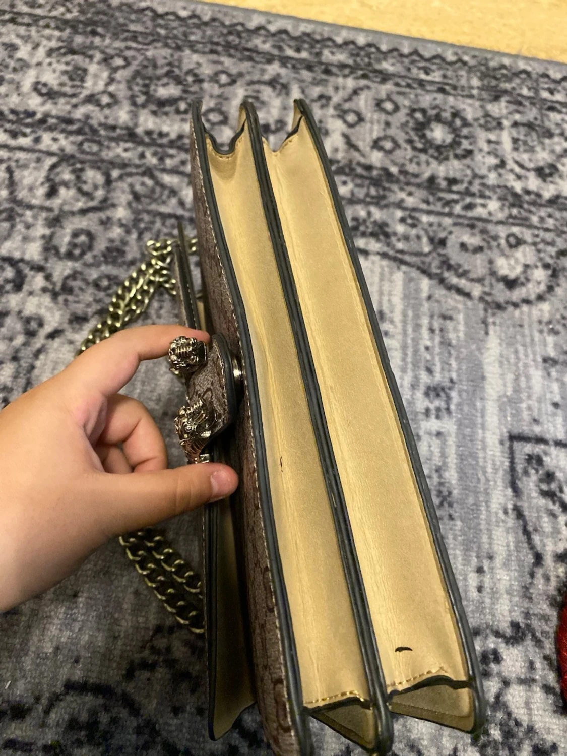  beige monogram handväska - 3