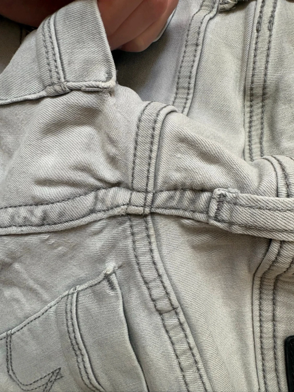 Ljusgrå bootcut jeans - 4