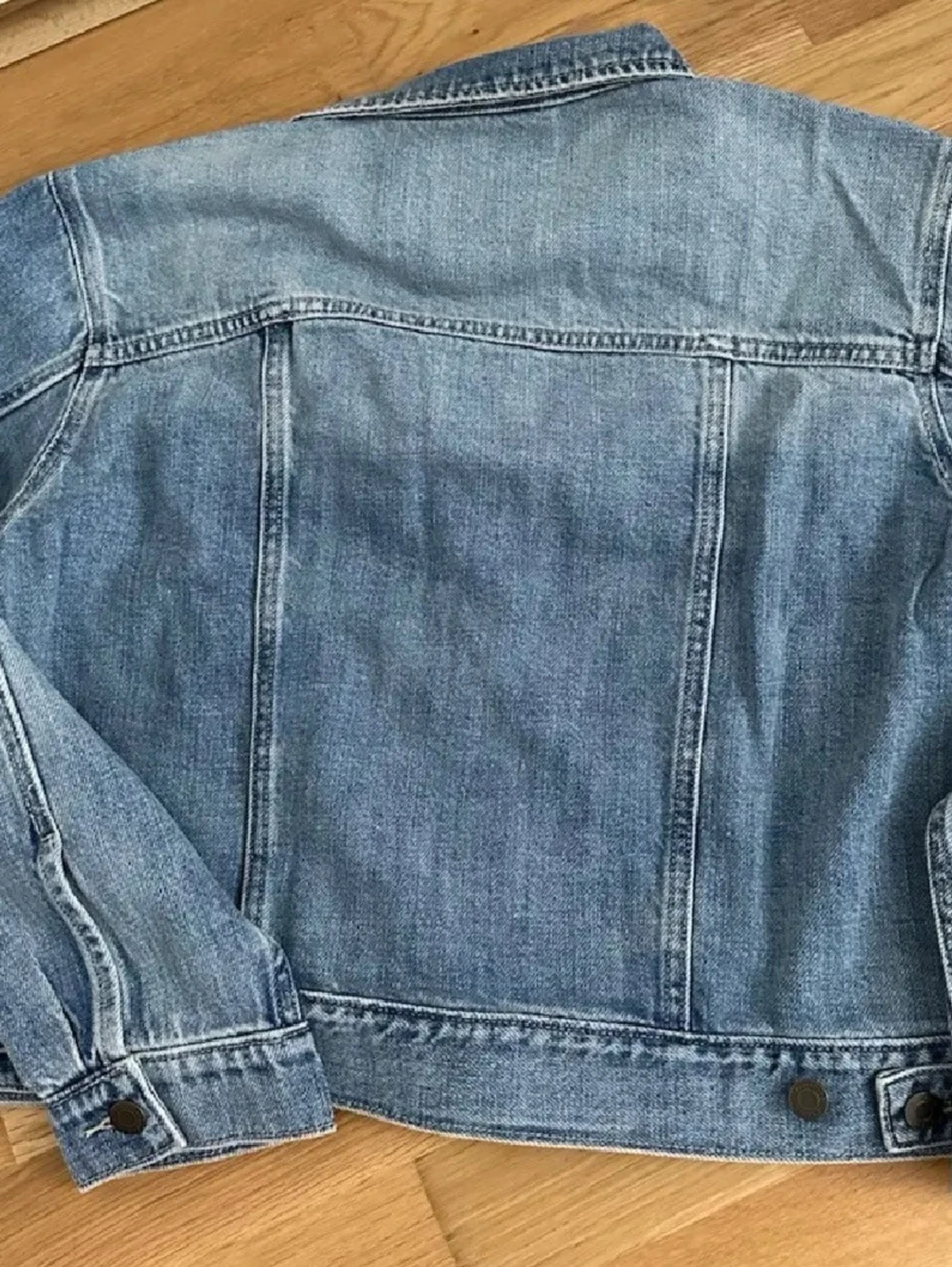 Klassisk blå jeansjacka M - 3