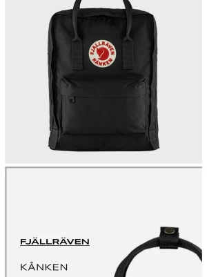 Fjällräven ryggsäck - Fjällräven ryggsäck i svart i mellan storlekn 