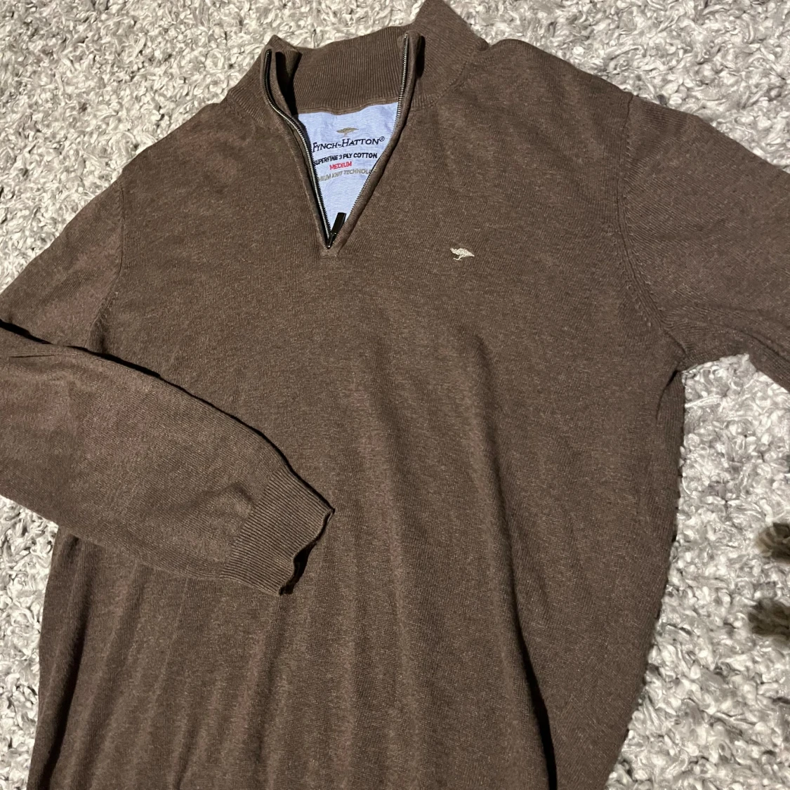 Brun half zip-tröja från Fynch-Hatton - 2