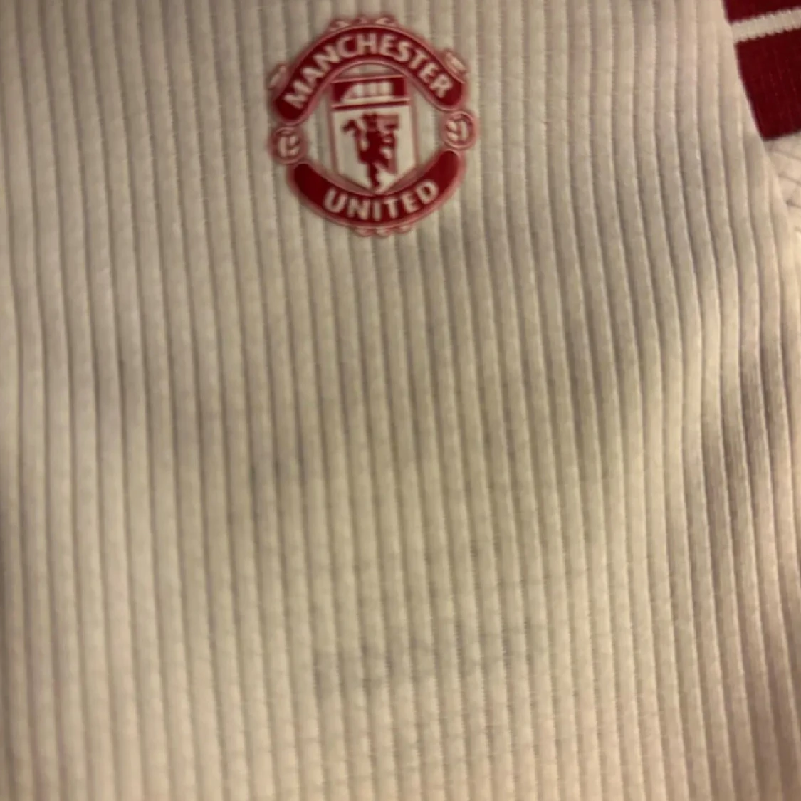 Manchester United vit matchtröja Adidas - 2