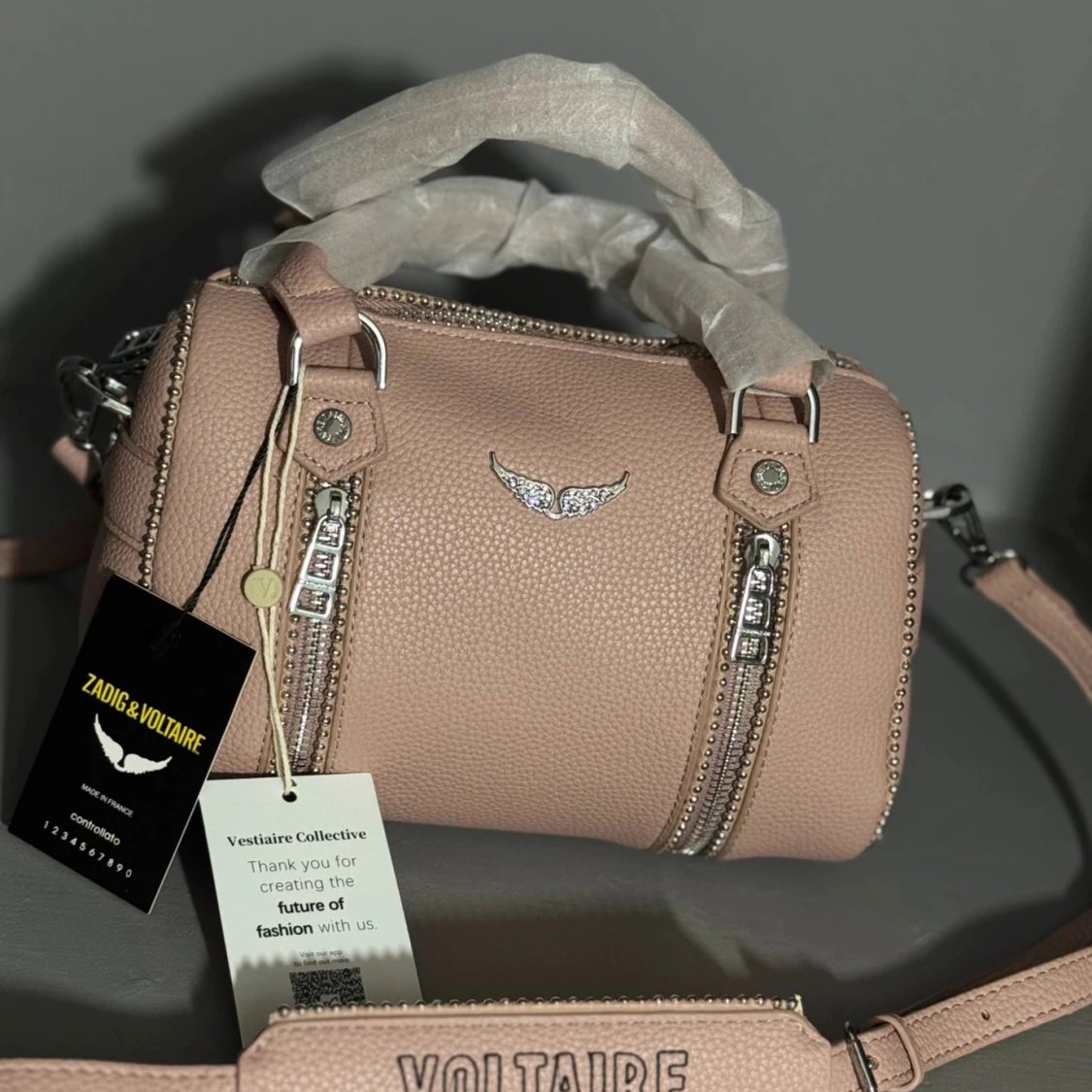 Zadig et Voltaire väska rosa 