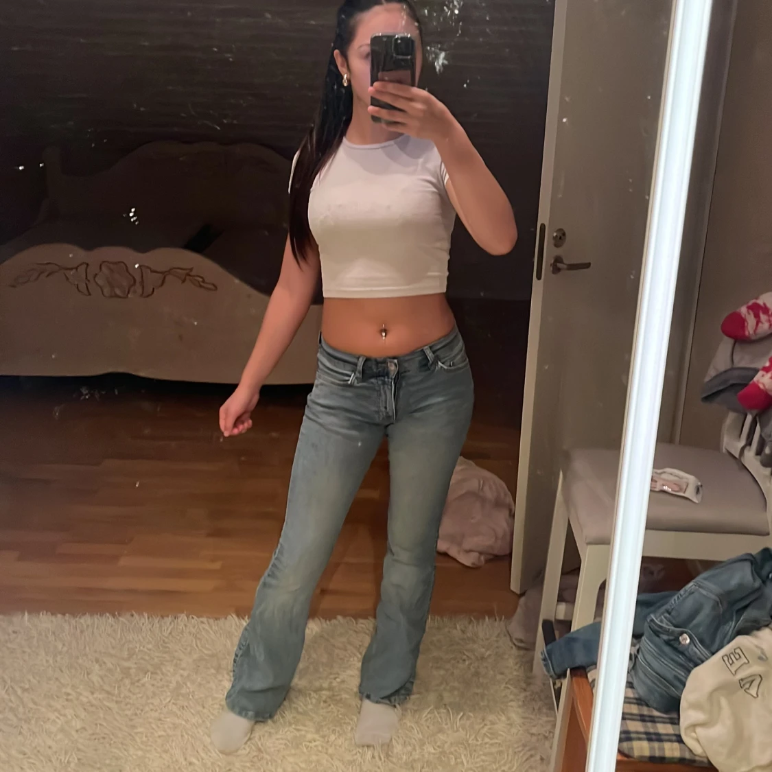 Ljusblå bootcut jeans från Perfect Jeans