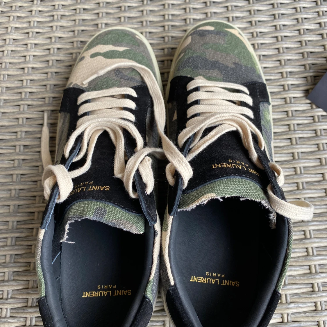 Saint Laurent Court Classic camo sneakers - 1