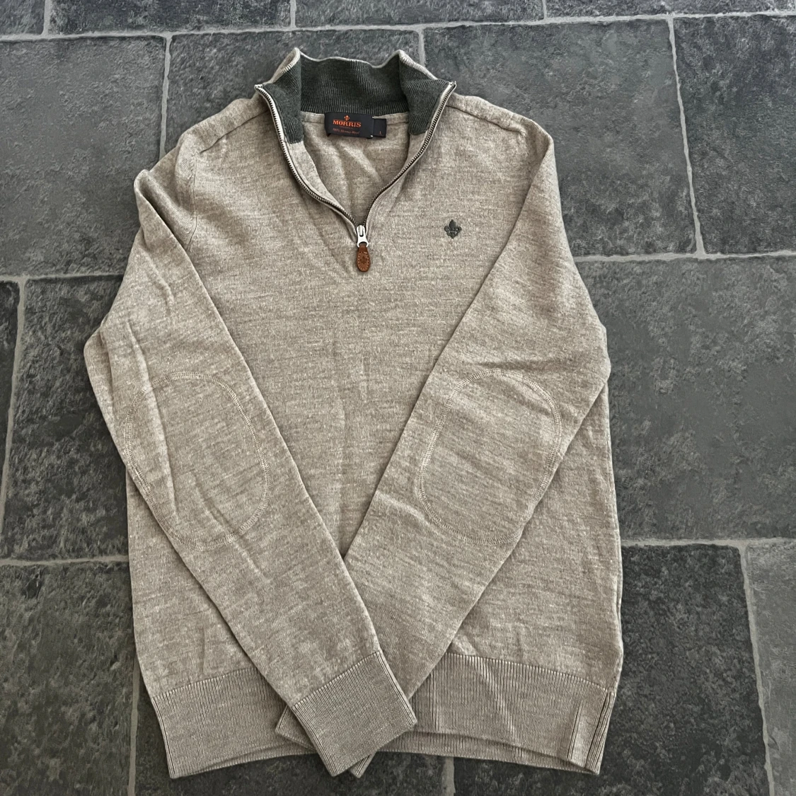 Beige half zip tröja Morris - 3