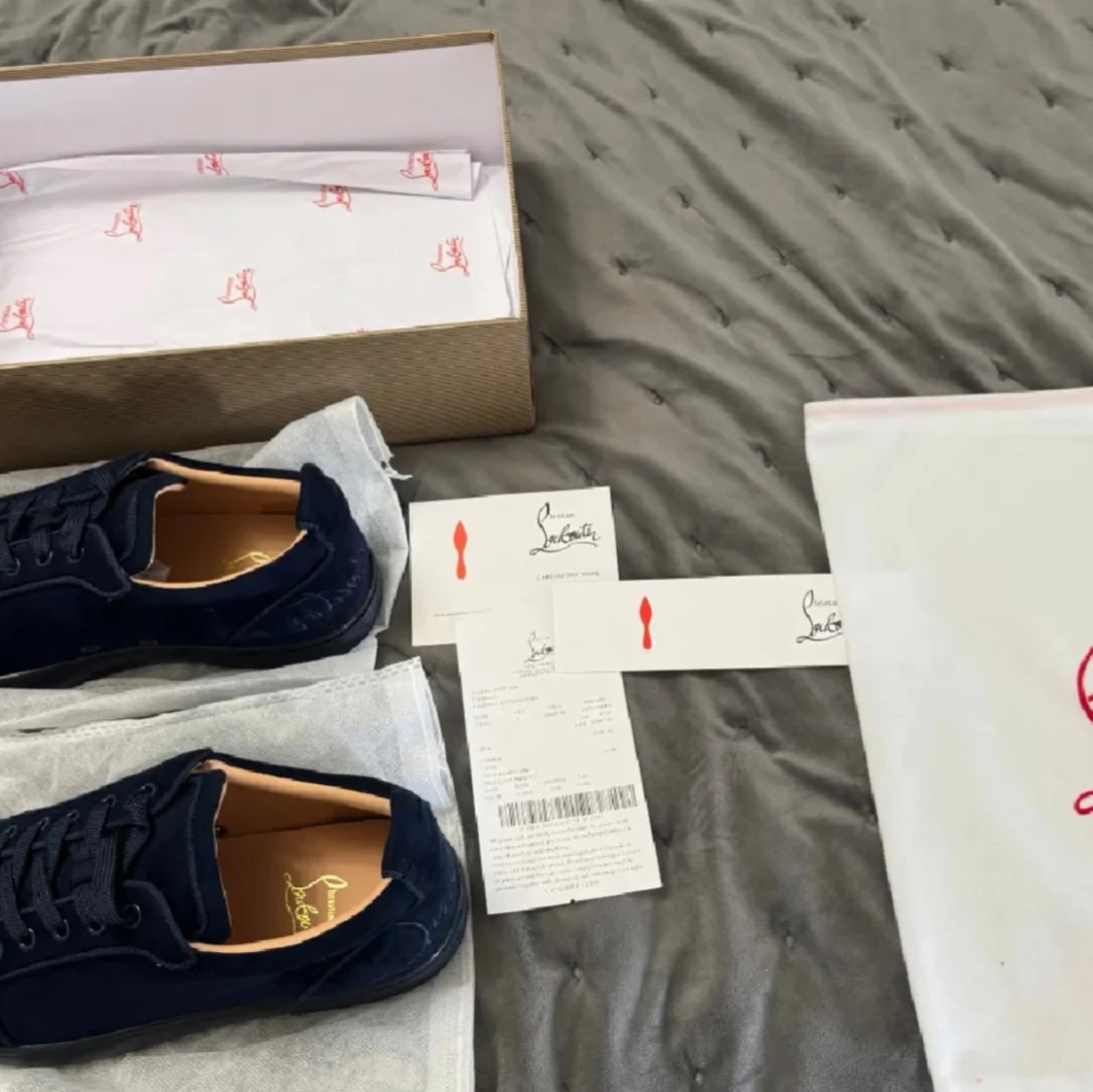 Mörkblå sneakers från Christian Louboutin - 4