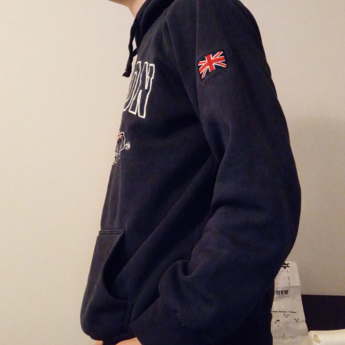 Mörkblå  London hoodie - 2