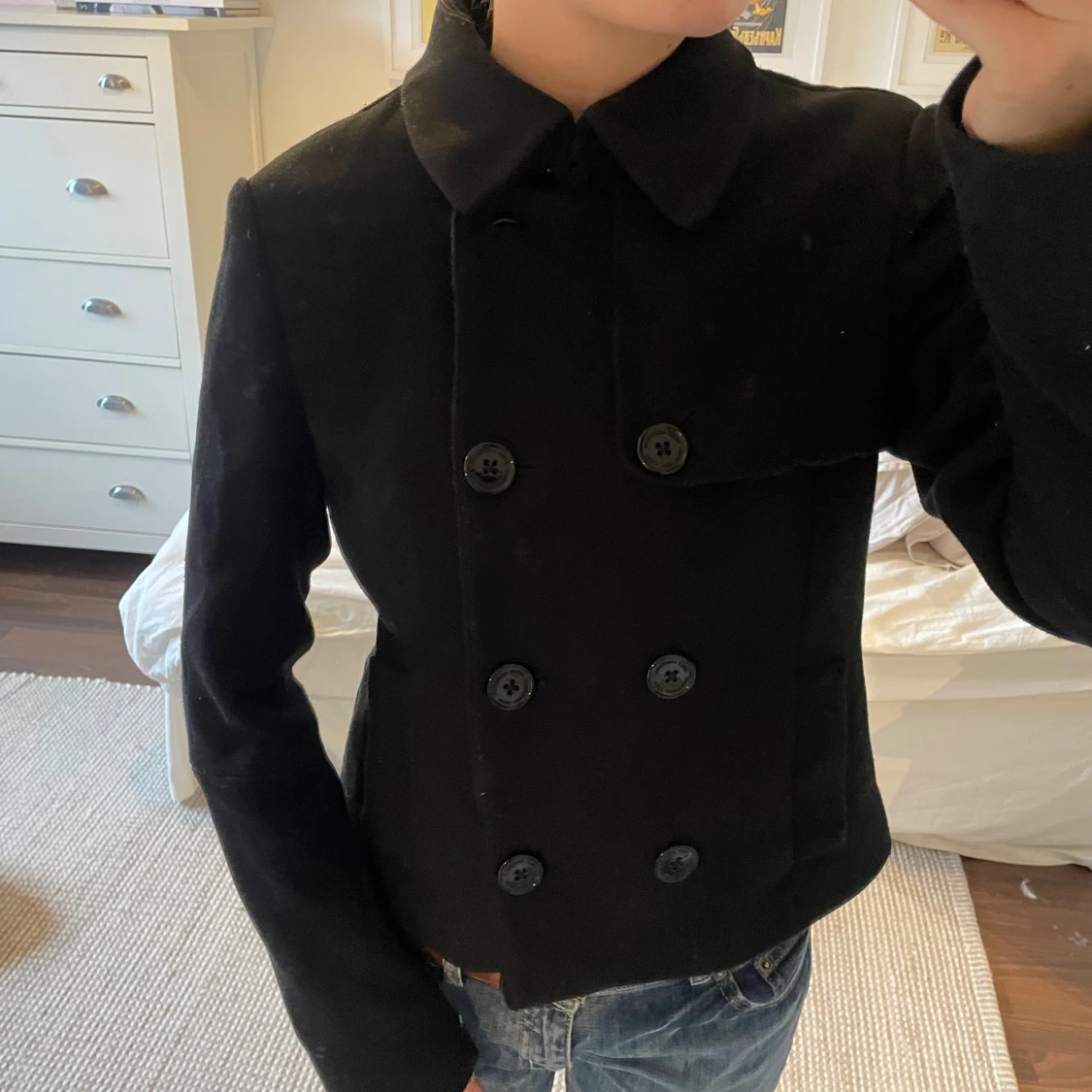 Kort svart kappa  - 1