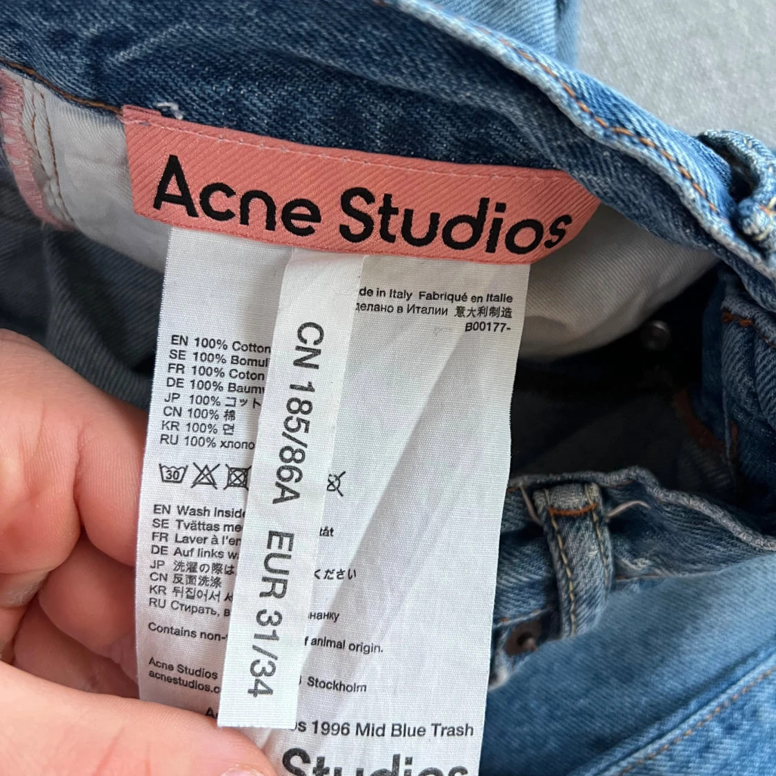Acne Studios 1996 Mid blue trash  - 4