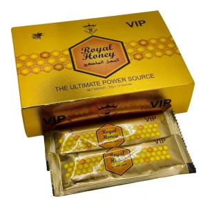 Royal Honey VIP 12 pack - Royal Honey VIP är ett kosttillskott för ökad prestation, känt för sin energigivande effekt. En box innehåller 12 x 20g, perfekt för dig som söker naturlig energi.