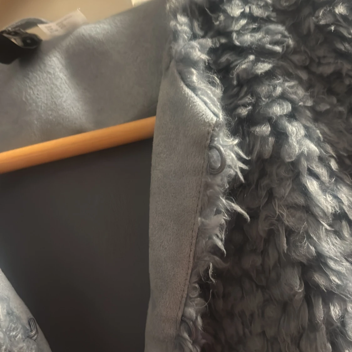 Blå teddyjacka från H&M Divided XS - 4