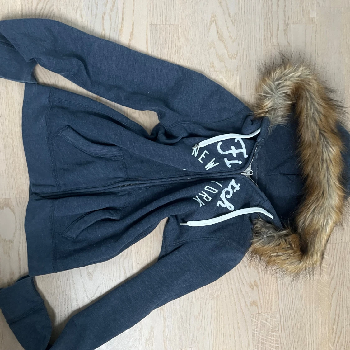 Y2k furrhoodie från Abercrombie & fitch