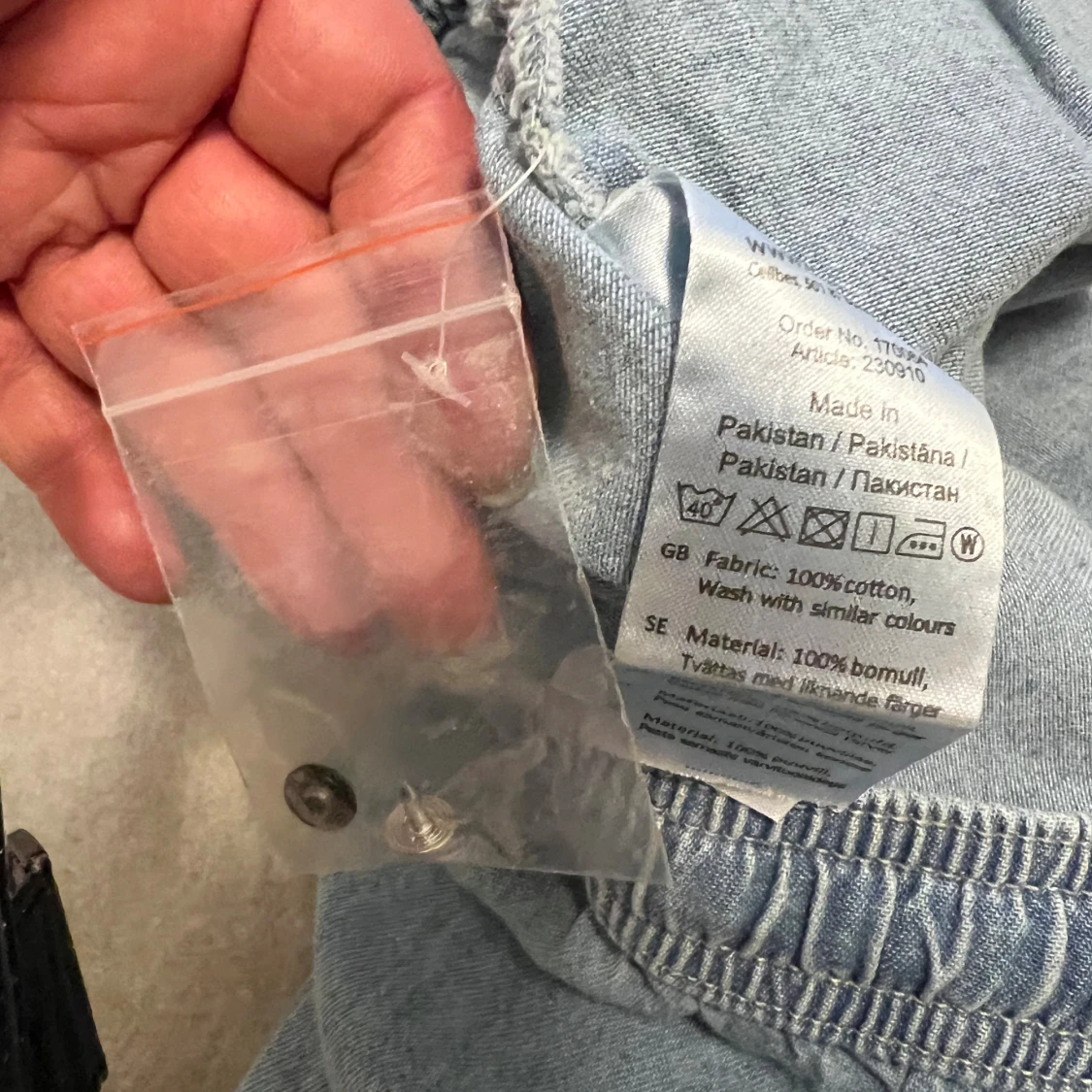 Blå croppade jeansbyxor från Cellbes - 4