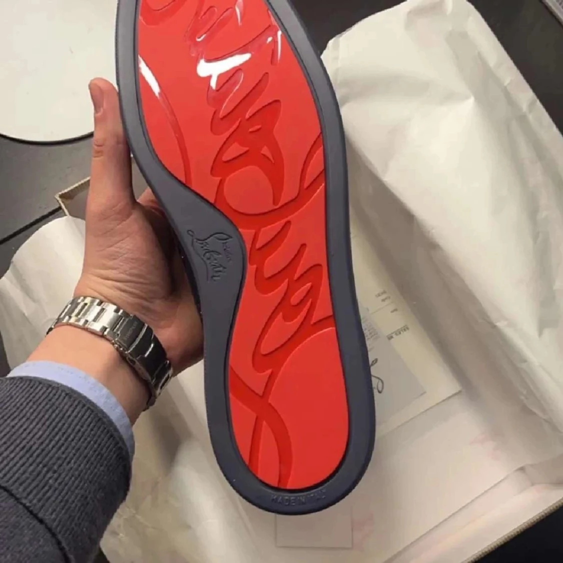 Christian Louboutins mörkblå - 2
