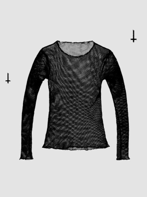 Nättopp 🕸️ - Ursnygg svart 90’s långärmad nättopp! 🖤🕷️Knappt använd! ✨One size men är sjukt stretchig så passar alla från XS-M beroende på önskad passform 📏Köp nu 💌