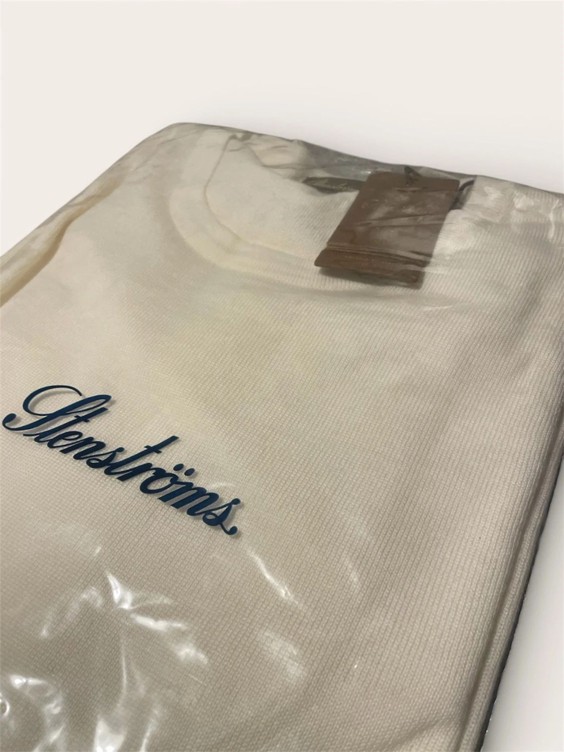 Vit stickad tröja Stenströms XL - 1