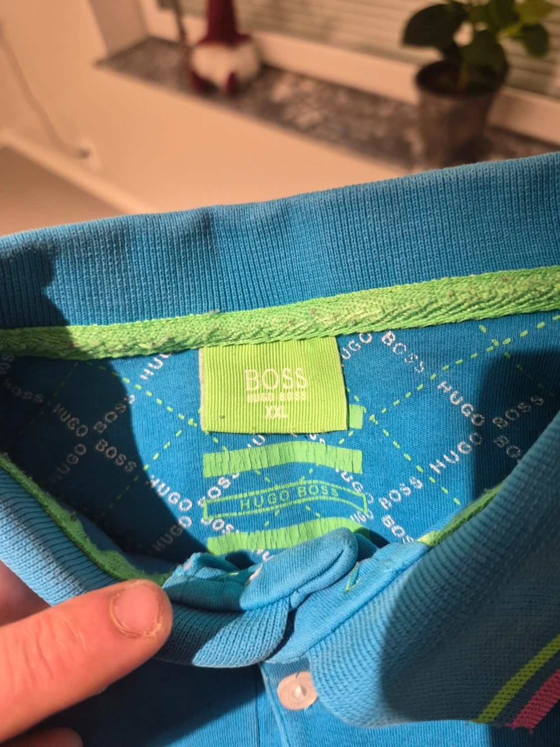 Torkus Blå pikétröja Hugo Boss XXL - 2