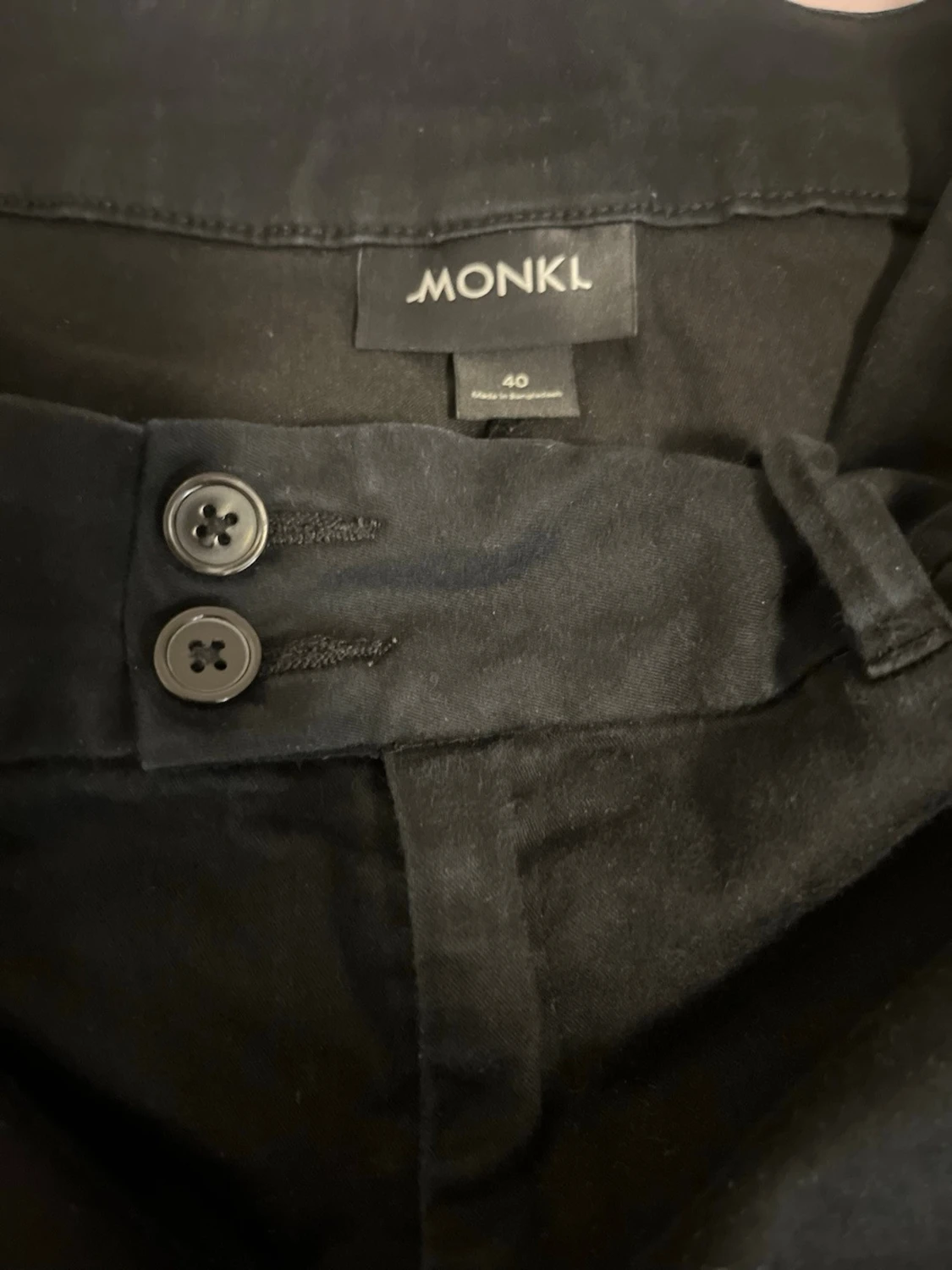 Svarta bootcut-byxor från Monki - 2