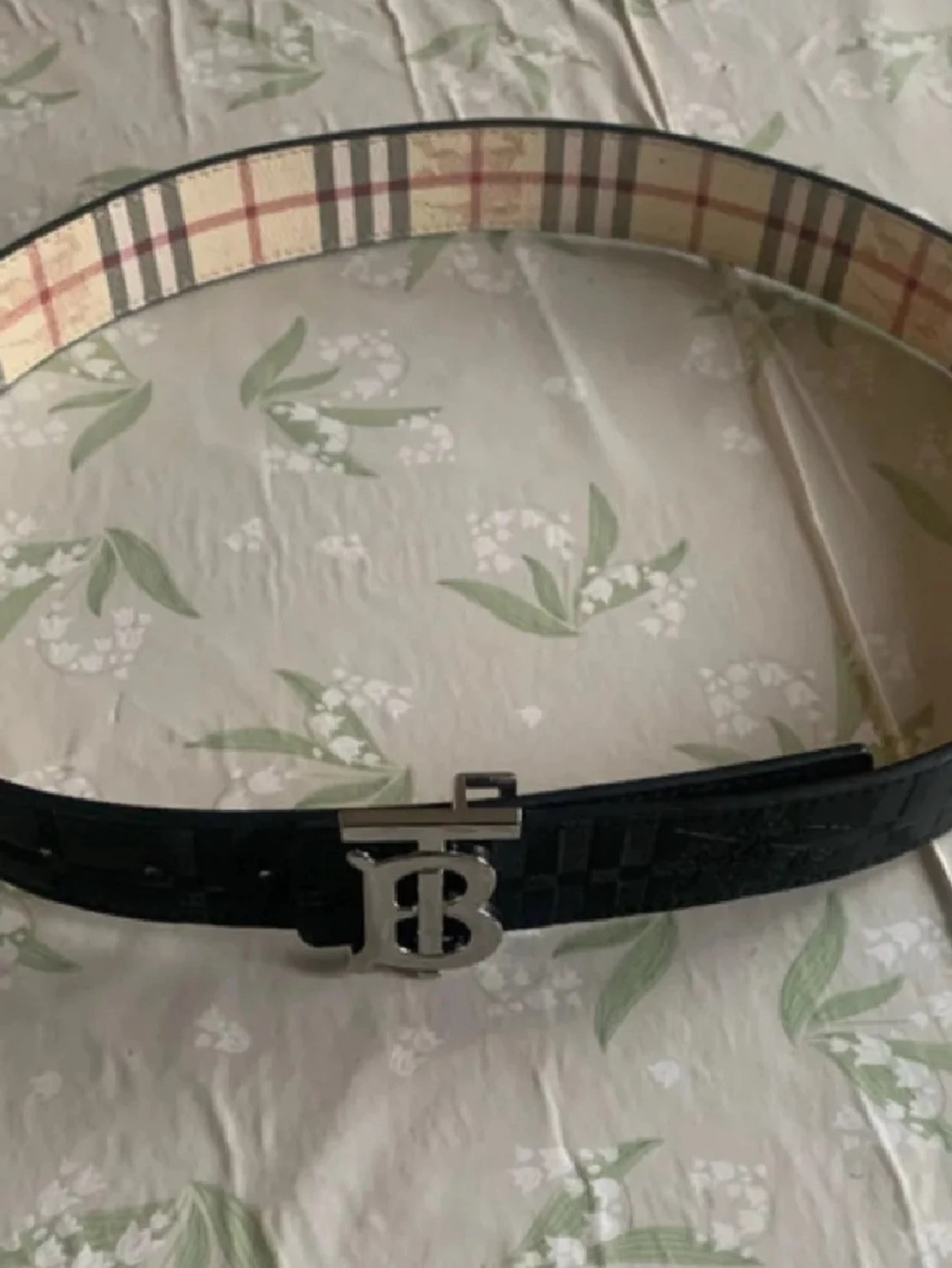 Svart och beige rutig Burberry-väst - 2