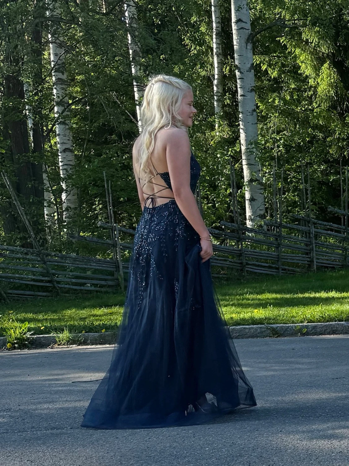 Balklänning marinblå  - 2
