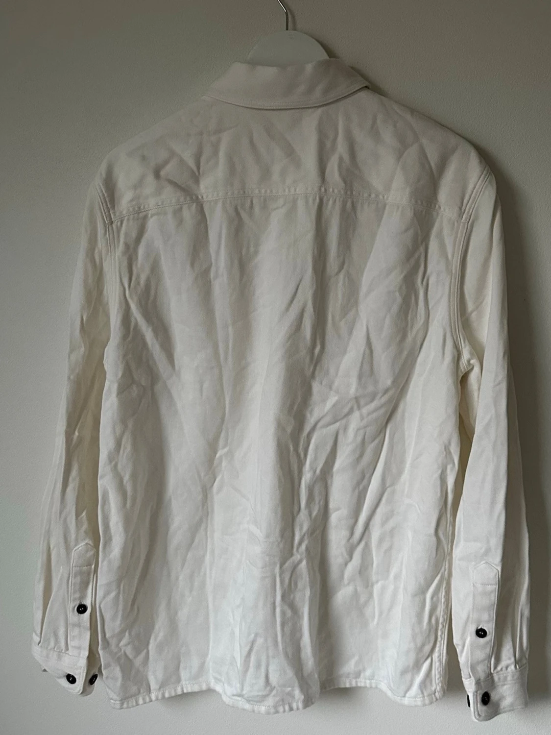 Vit överskjorta i denim från ARKET - 1