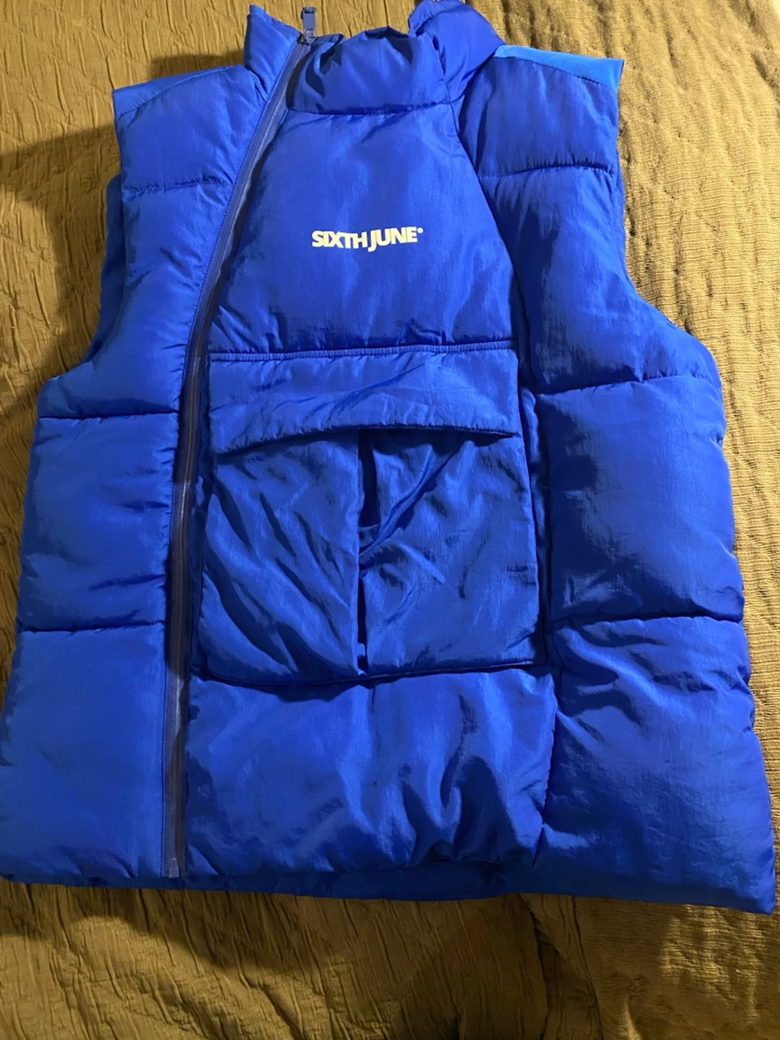 Blå dunväst från Sixth June M