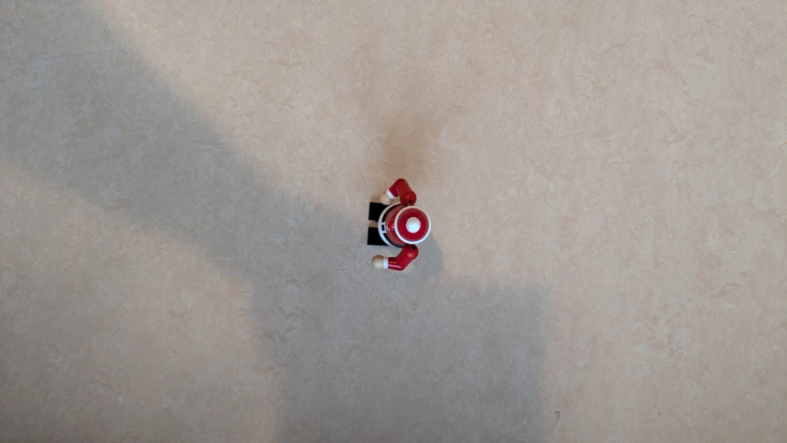 Röd tomte i trä - 4