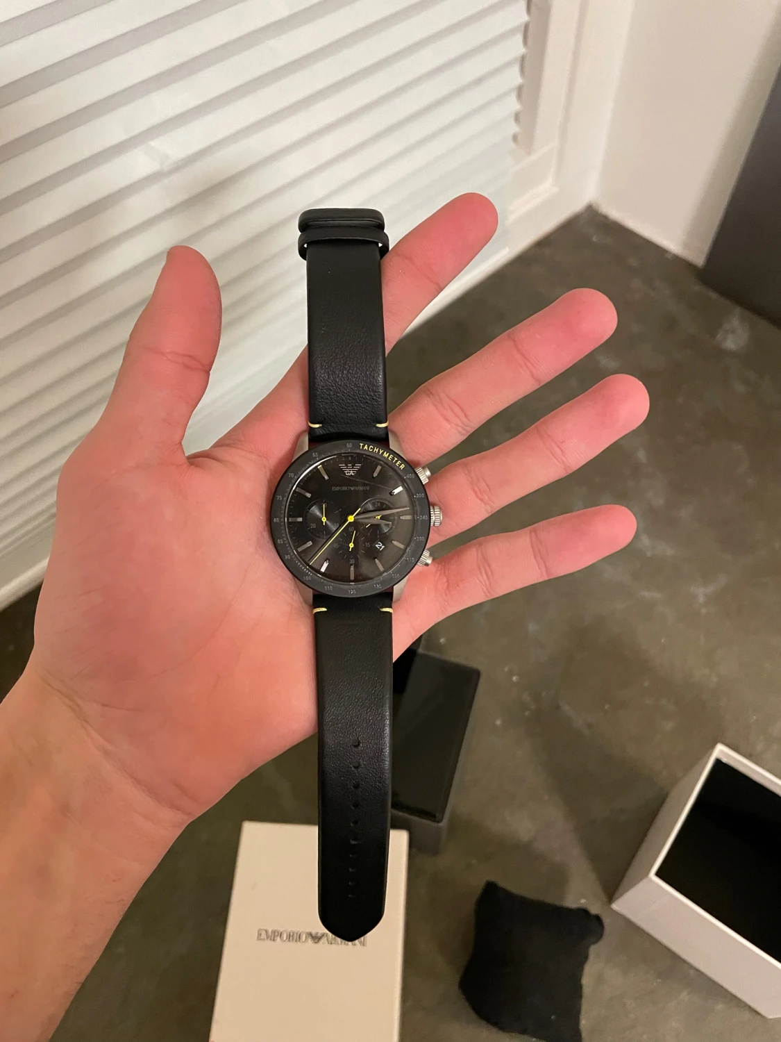 Svart Emporio Armani klocka - 1