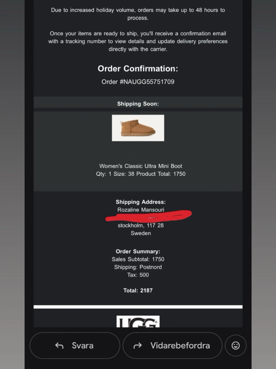 Beige UGG boots med platt sula - 6