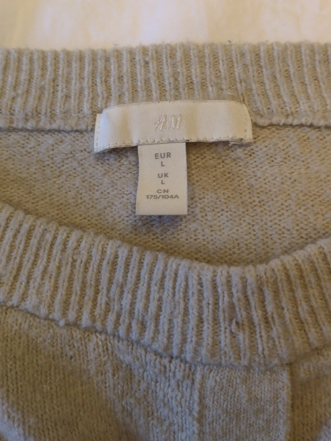 Beige croppad stickad tröja - 3