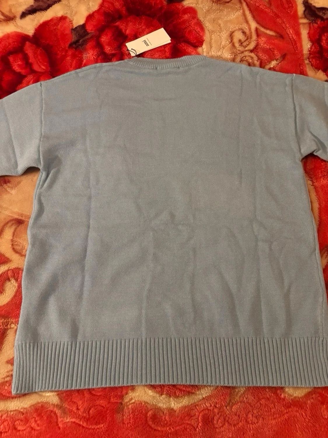 Ljusblå stickad tröja från Ami - 1