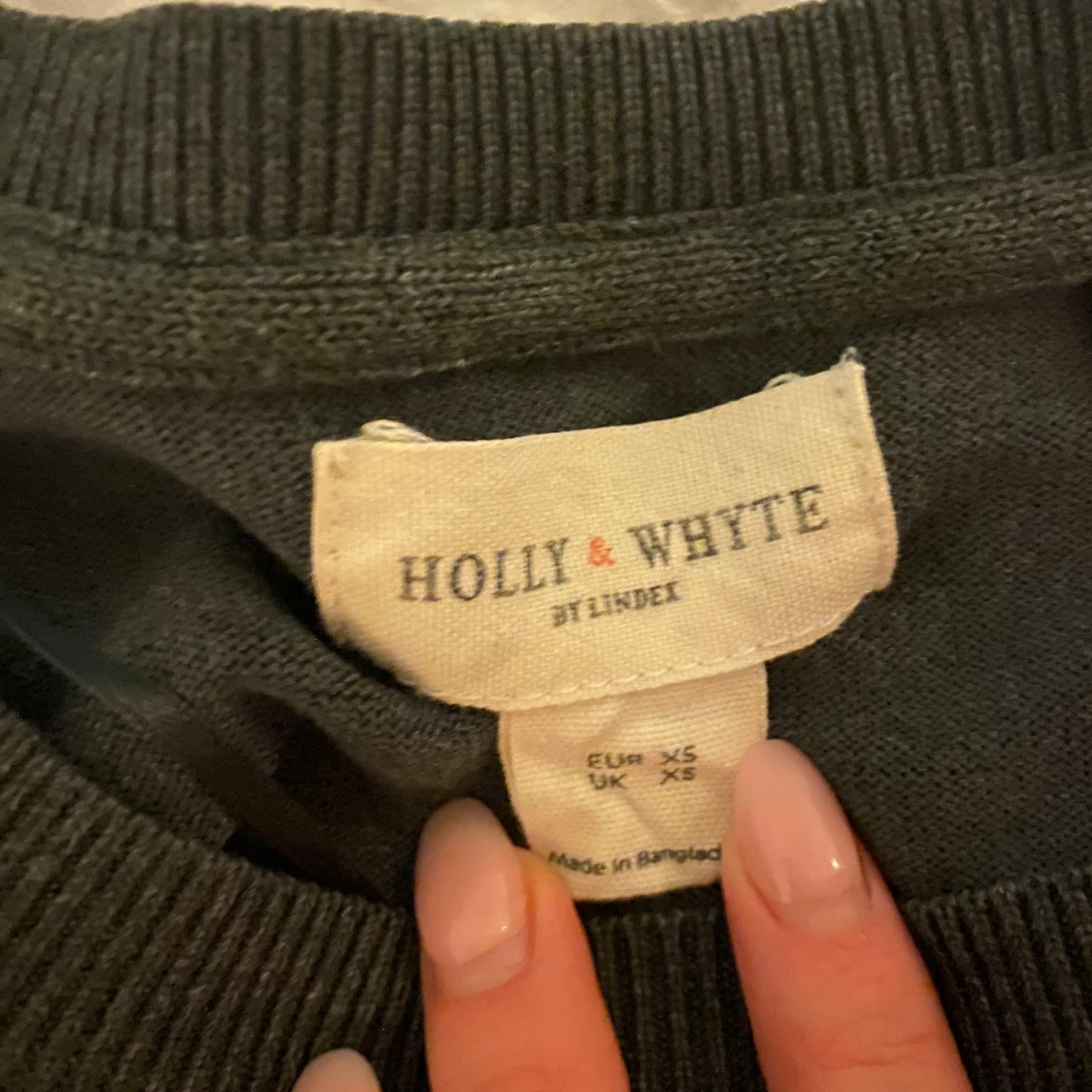 Mörkgrå fin stickad tröja Holly & Whyte - 2