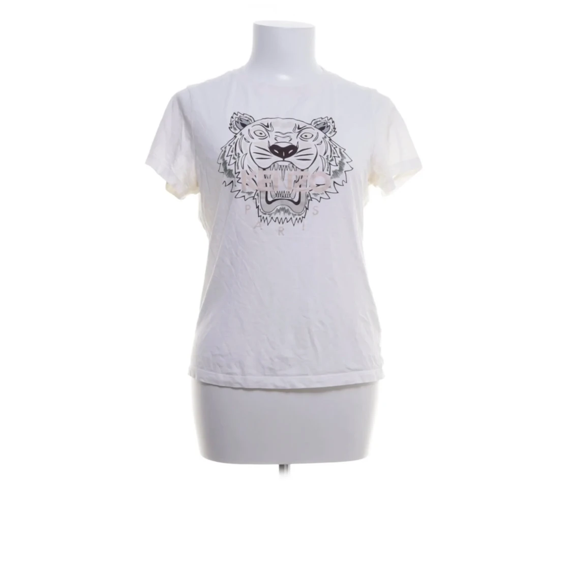 Vit Kenzo t-shirt med tigertryck - 2