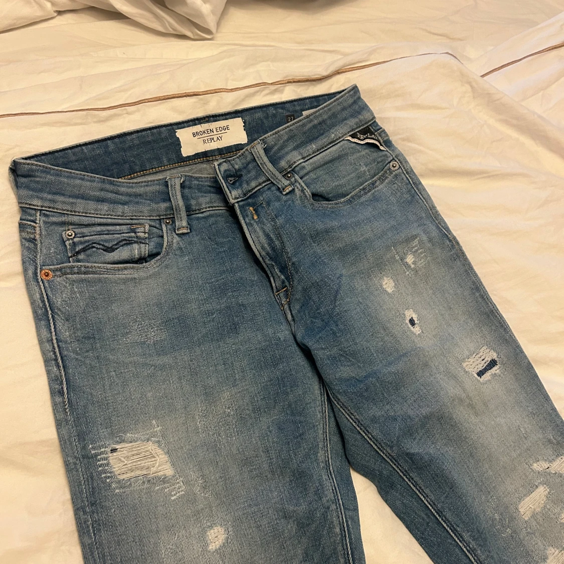 Replay Broken Edge ljusblå jeans 27/32 - 3