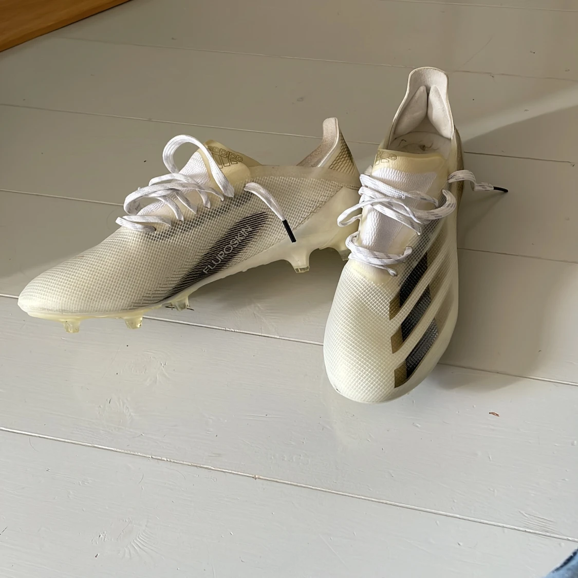 Adidas vita fotbollsskor med snörning - 2