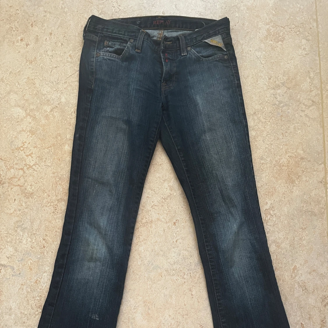 Blå bootcut jeans från Replay, W26 L34 - 4