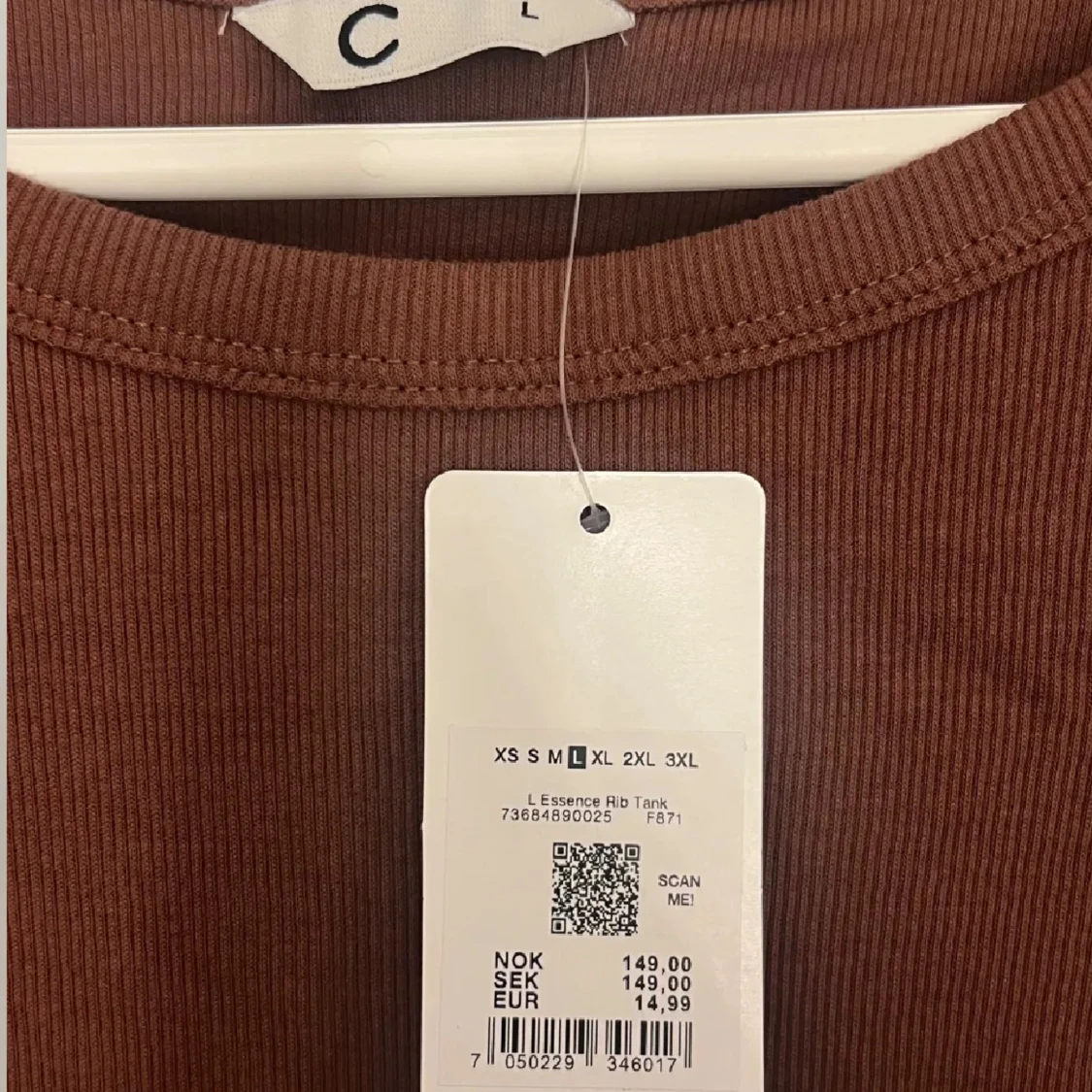 Ribbat brunt linne från Cubus  - 2