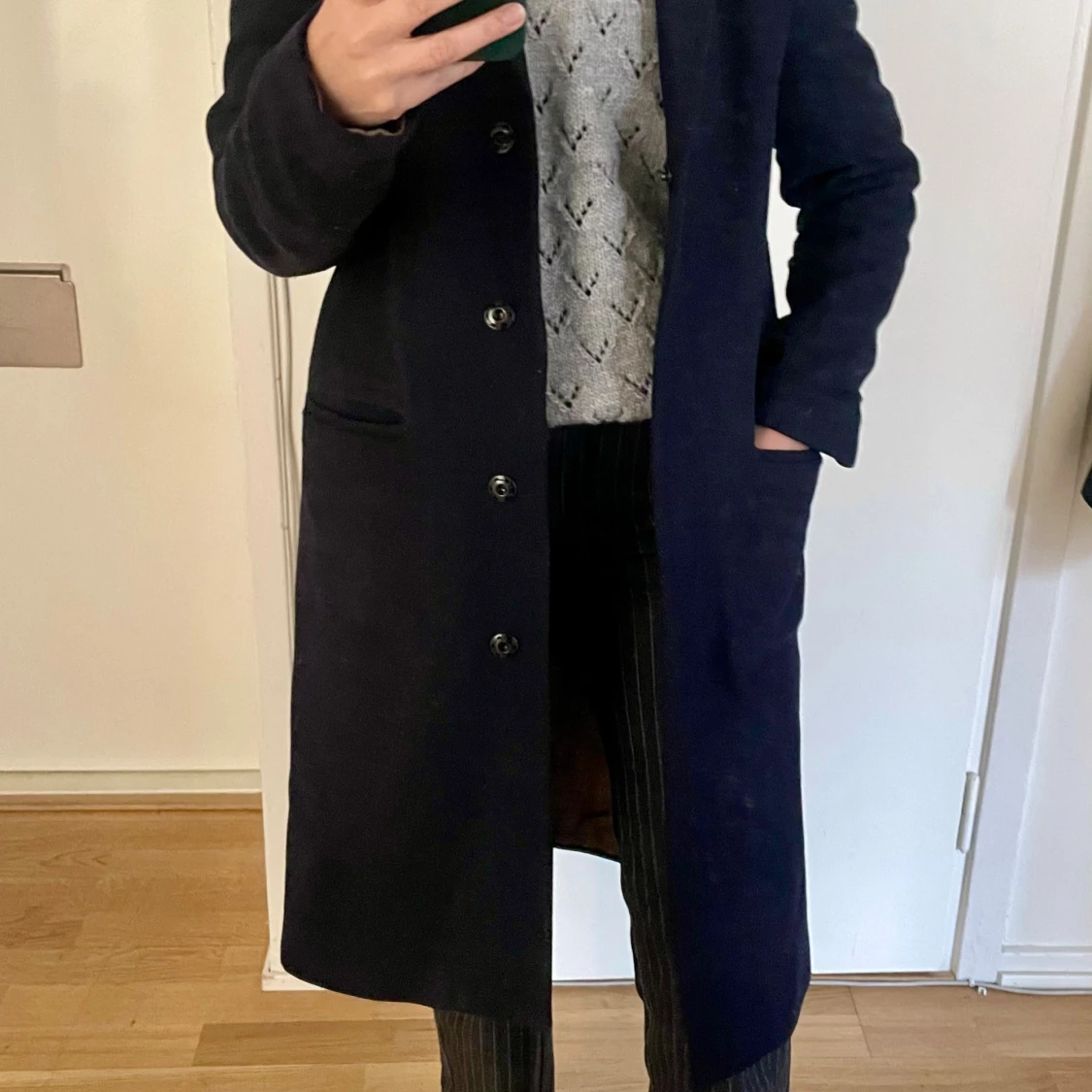 Svart lång kappa från Filippa K XS - 1