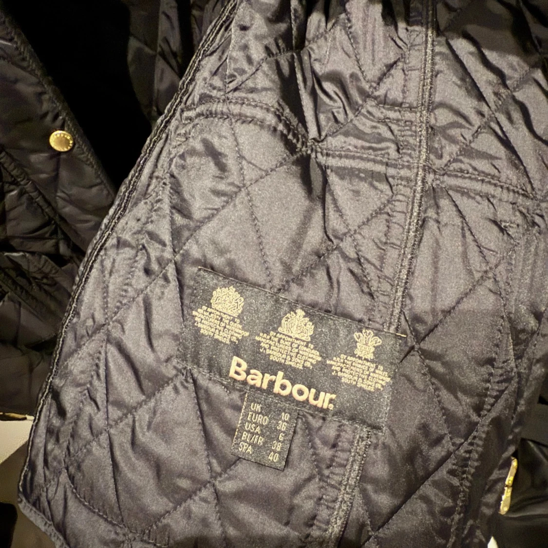 Svart quiltad jacka från Barbour - 2