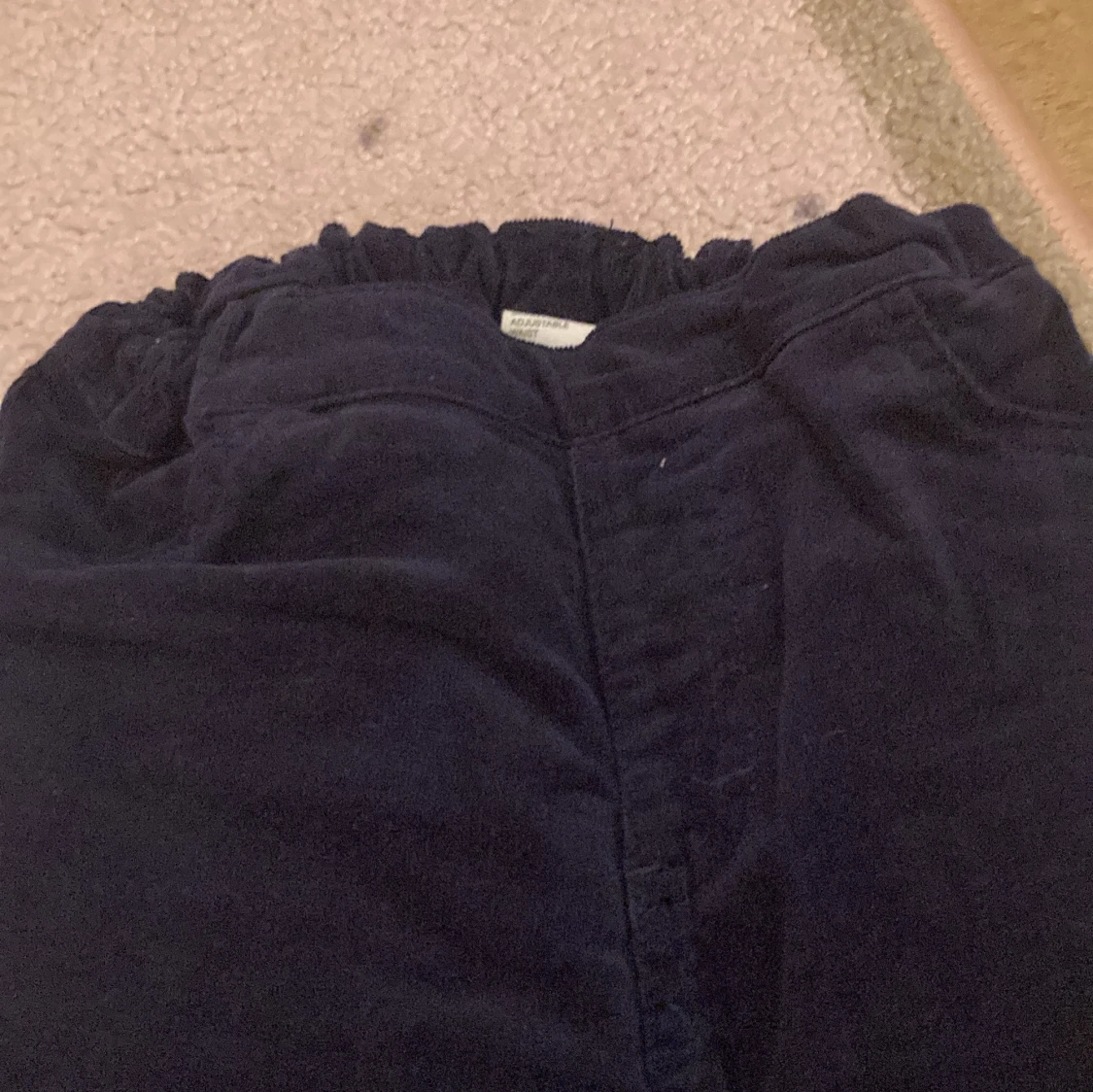 Mörkblå manchesterbyxor strl 140 💙💙💙 - 1