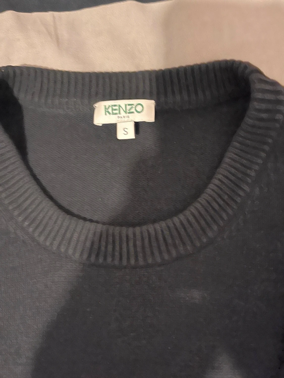 Svart Kenzo tröja med broderad logga - 1