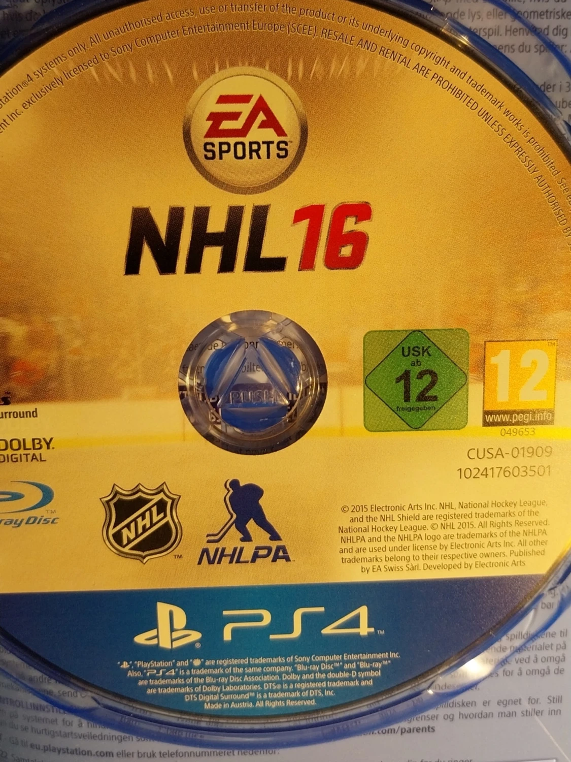 NHL 16 (PS4) - 2