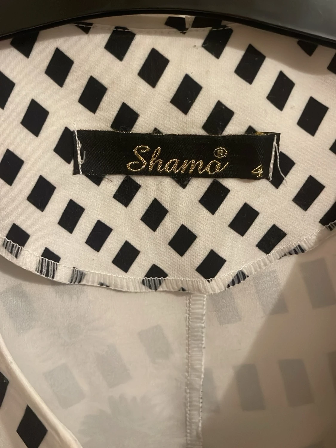 Vit och svart blommig kavaj från Shamo - 1