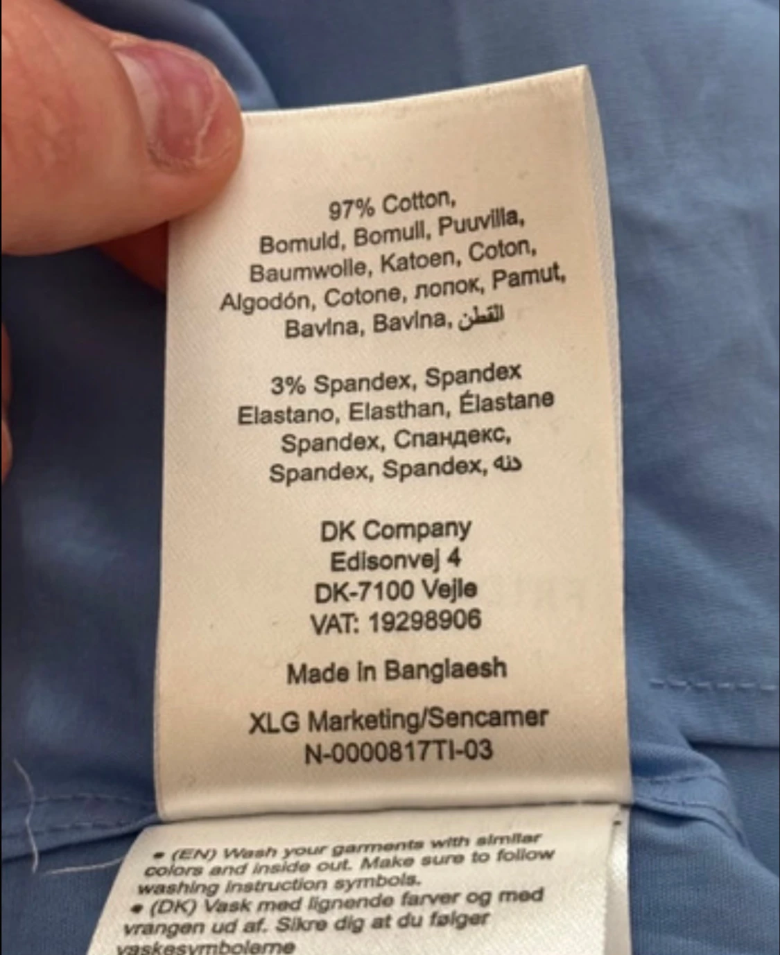 Blå slim fit skjorta från Casual Friday - 4