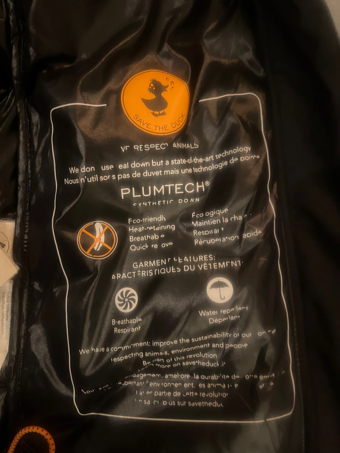 Svart pufferjacka Save The Duck - 5