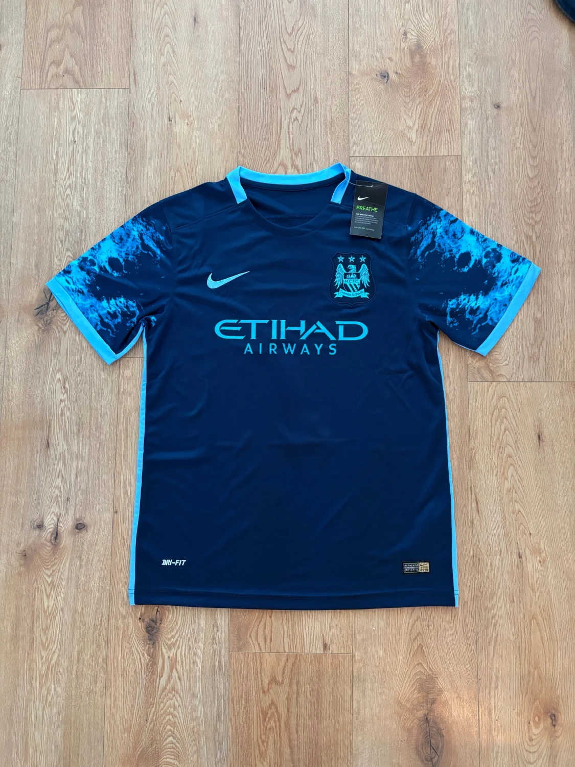 Manchester City Sterling retro fotbollströja - 1