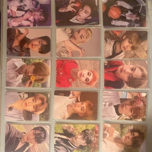 Stray kids & kep1er photocards!! <3 - Some stray kids and kep1er photocards! Dm me before buying or if you want just a few separate cards!                                                              Sold: ❌- Hyunjin doing a heart pose (maxident) - Han holding a flower (maxident) - Lee know in heart glasses (noeasy)